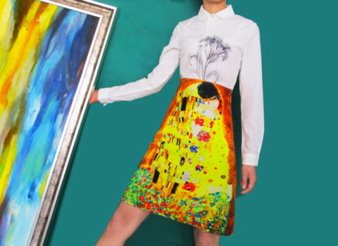 Telas importantes viram estampas de roupas