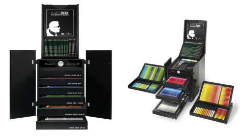 Karl Lagerfeld e a Faber-Castell lançam box com 350 produtos artísticos de R$ 12 mil