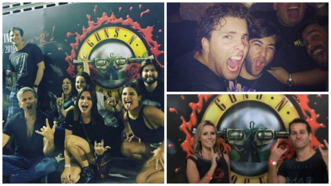 Camiseta da banda e tênis dominam looks de famosos e fãs no show Guns N’ Roses