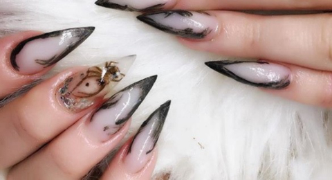 Esmalteria usa insetos mortos para fazer aplicações nas unhas