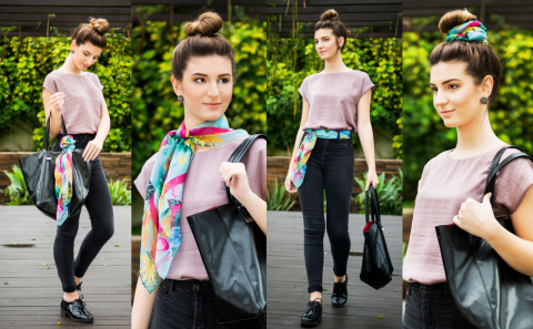 Aprenda 4 looks com o versátil lenço – assista ao vídeo e inspire-se