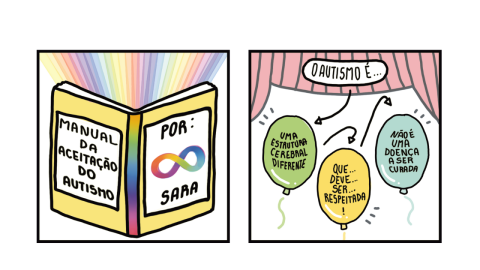 Em quadrinhos, psicóloga apresenta o autismo de forma descomplicada e divertida