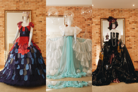 Exposição Caminhos do Encantamento transforma lixo em figurinos de contos de fada