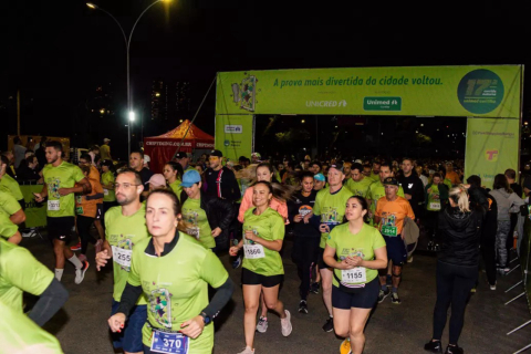 Marcada para abril, 18ª Corrida Noturna Unimed Curitiba está com inscrições abertas