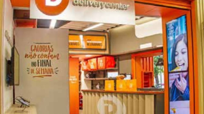 Projeção de uma das centrais de apoio do Delivery Center, projetada para atuar em shoppings centers.