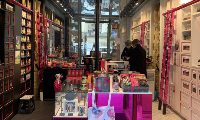 Modelo de 'tea boutique' da Fauchon, uma dos formatos negociados para abertura no Brasil.