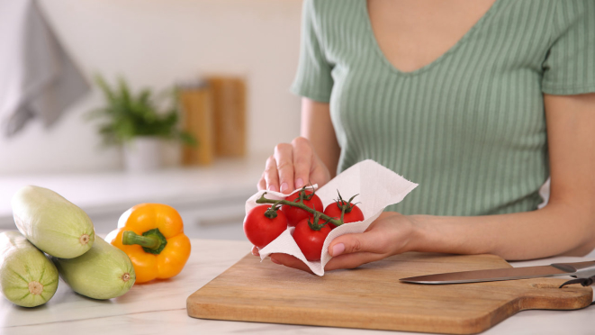 Produto é bom aliado para higienização de vegetais. Foto: Bigstock.