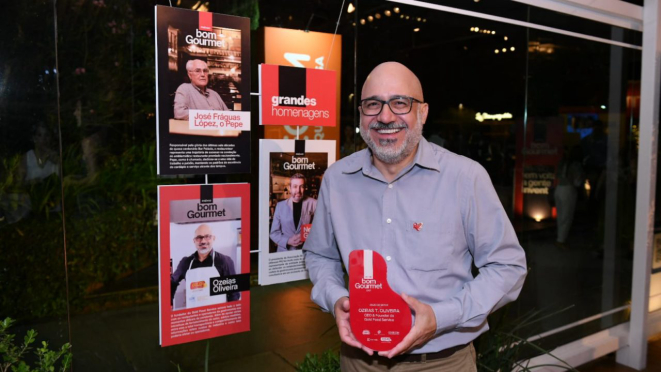 Ozeias Teixeira de Oliveira, CEO e fundador da Gold Food Service, foi um dos homenageados como "Anjo do Setor".