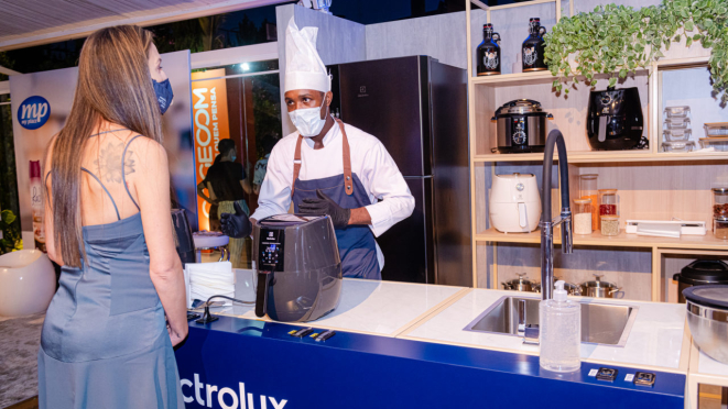 O chef da Electrolux fez receitas na hora