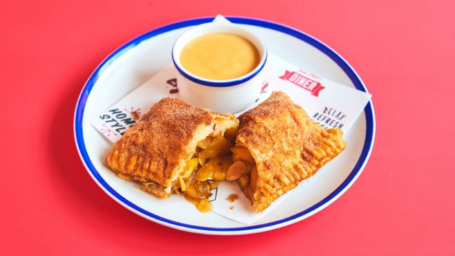 A versão da casa da tradicional sobremesa de torta de maçã é feita com a espécie verde da fruta.