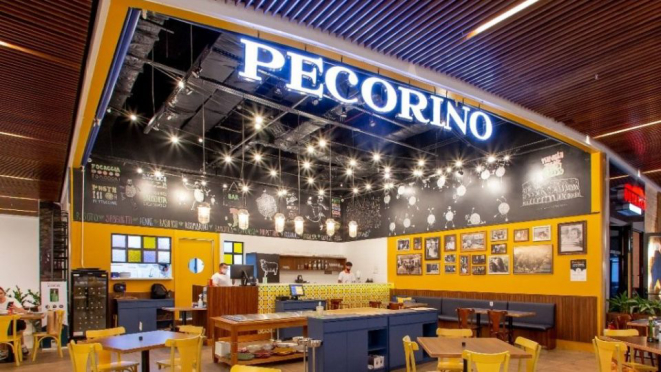 Um deles é o Pecorino, com culinária italiana de casa.