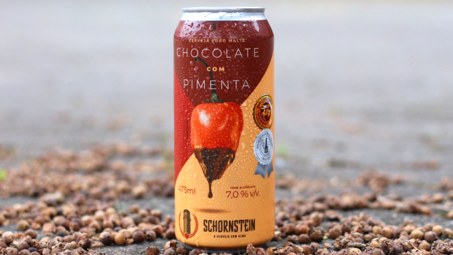 Chocolate com pimenta: combinação com o malte torrado.