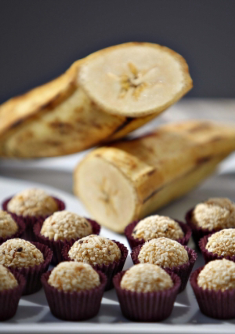 Brigadeiro de banana-da-terra