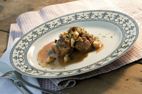 Miniporpeta com Molho Marsala