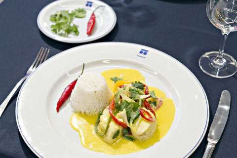 Moqueca de peixe com coentro