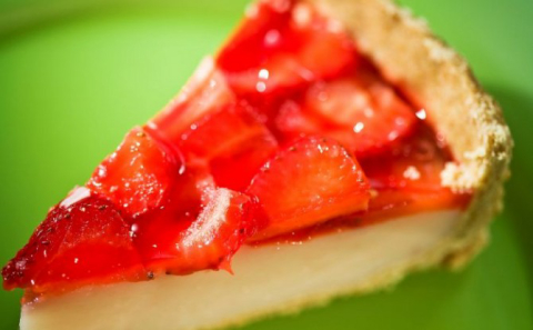 Torta de iogurte com morango