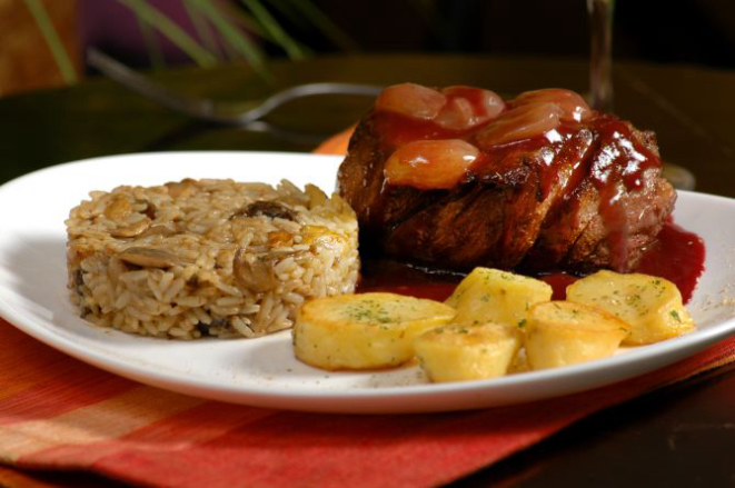 O Filetto al Vino Rosso é um dos dez pratos servidos a preço especial durante o Festival do Mignon. Foto: Divulgação