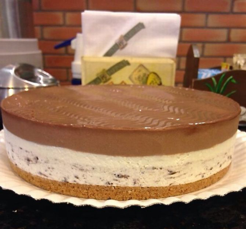 Cheesecake Oreo na Família Farinha
