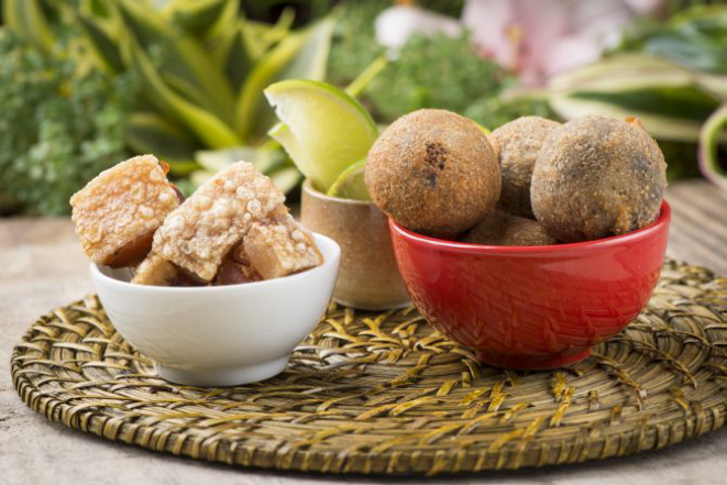 Bolinho de feijoada do chef Ivan Lopes. Foto: Letícia Akemi/Gazeta do Povo.
