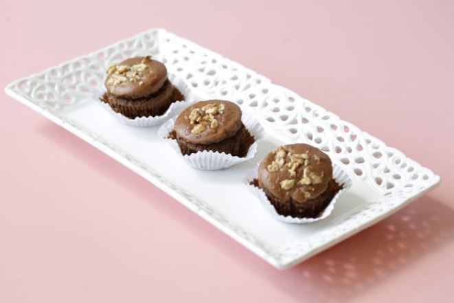 Sobremesa à base de farinha de grão-de-bico. Foto: Daniel Castellano/Gazeta do povo