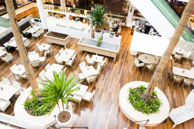 Vista do Mediterrâneo no Shopping Crystal. foto: Fred Kendi/Gazeta do Povo