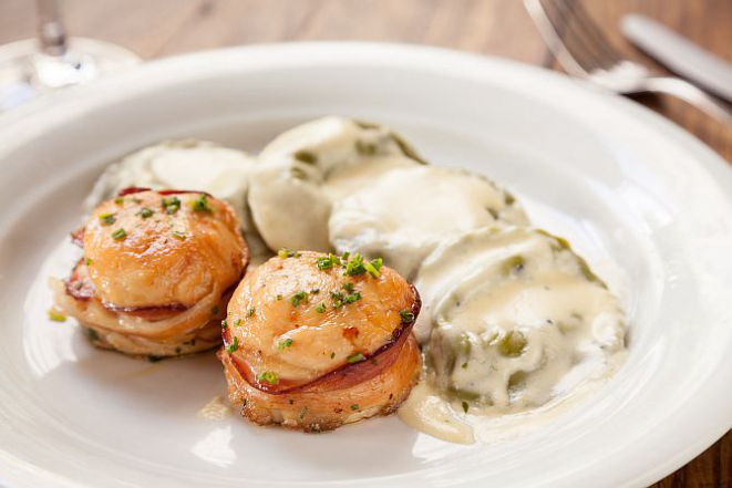 Medalhão de frango com bacon. Foto: Fernando Zequinão/Gazeta do Povo