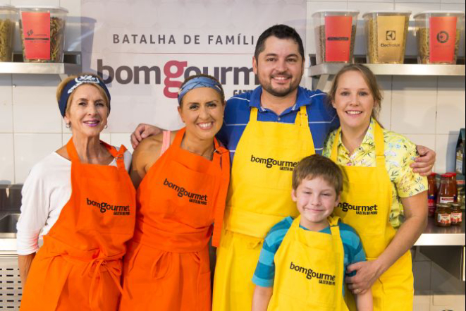 As famílias Massignan (laranja) e Wittmann (amarelo). Foto: Fred Kendi / Gazeta do Povo.