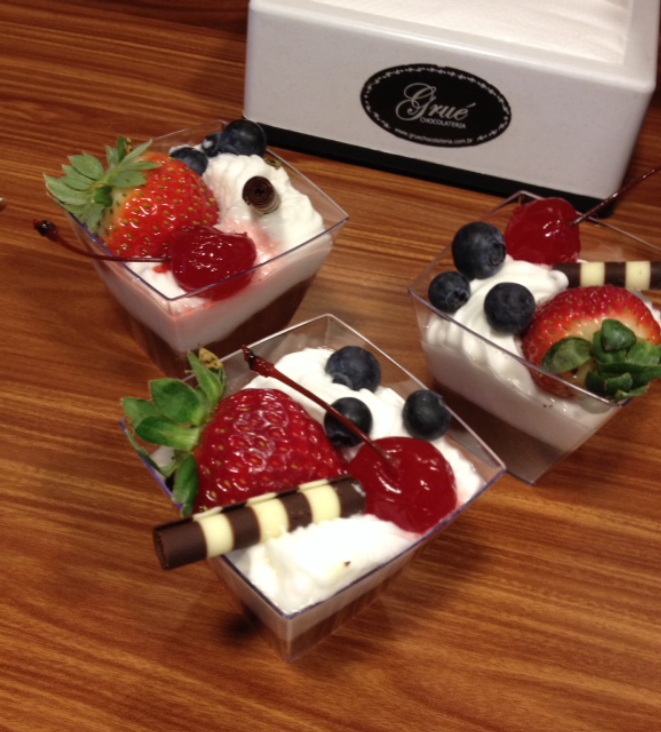 Verrine vendida no Choco Truck da Grué Chocolateria custa R$ 10. Foto: Priscila Bueno/Gazeta do Povo