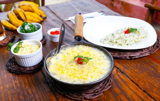 Escondidinho de barreado, do restaurante O Celeiro Ecogastronomia. Foto: Divulgação