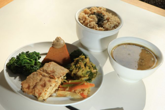 No restaurante Clorofila (Rua Saldanha Marinho, 1.110, Centro), serve-se refeições macrobióticas. Foto: Ivonaldo Alexandre/Gazeta do Povo