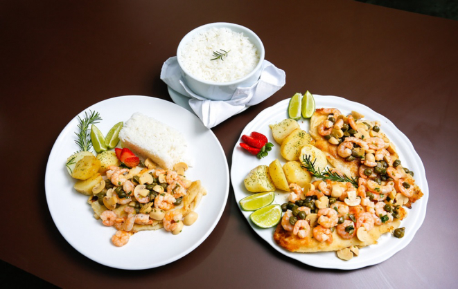 No Hotel Villa Real, o linguado à belle meunière pode ser para uma ou duas pessoas. Foto: Divulgação