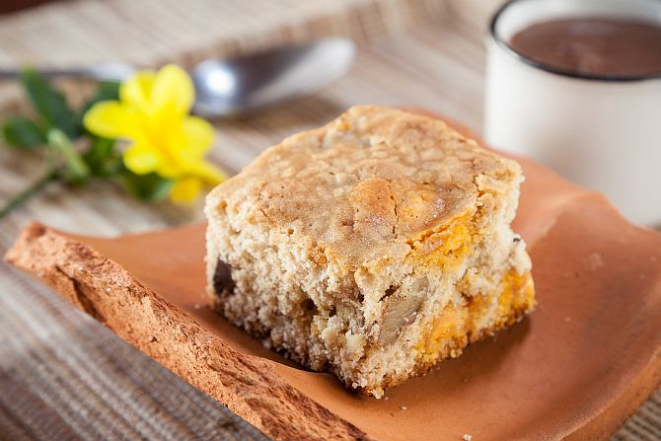 Brownie de laranja com chocolate. Foto: Fernando Zequinão/Gazeta do Povo