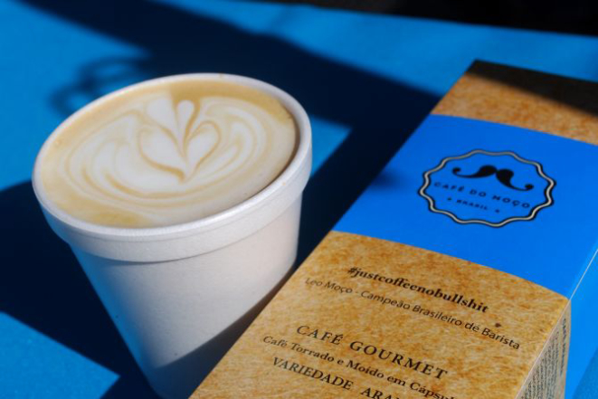 Cappuccino d'O Barista Coffee Bar. Foto: Divulgação