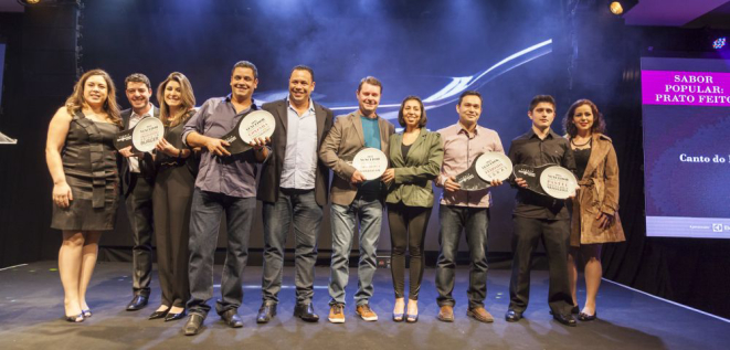 Os vencedores das cinco categorias do Sabor Popular. Foto: Fernando Zequinão / Gazeta do Povo.
