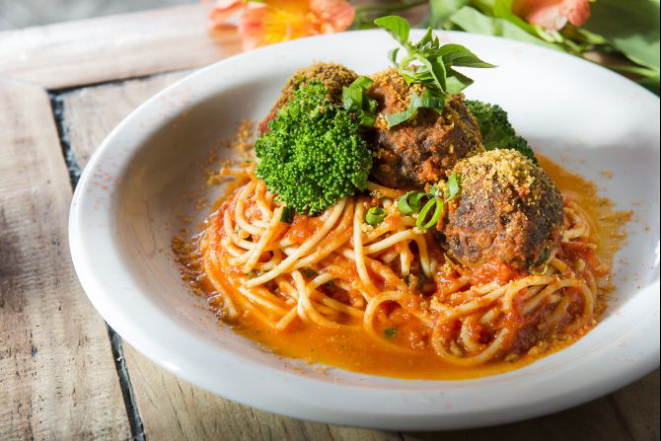 Almôndegas vegetarianas. Foto: Letícia Akemi/Gazeta do Povo