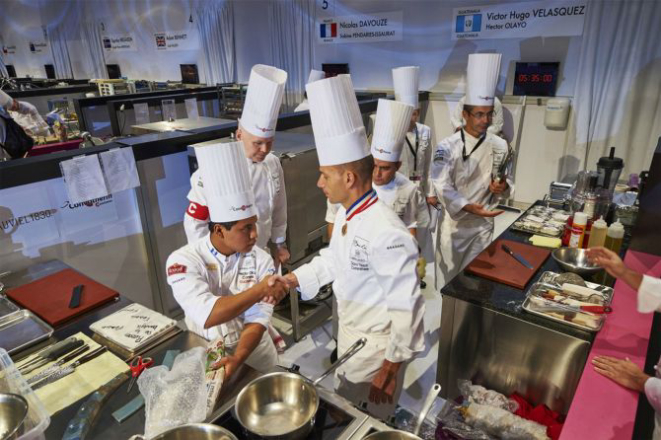 Bastidores do Bocuse D´Or que ocorreu em Lyon, em janeiro desse ano. Foto: divulgação