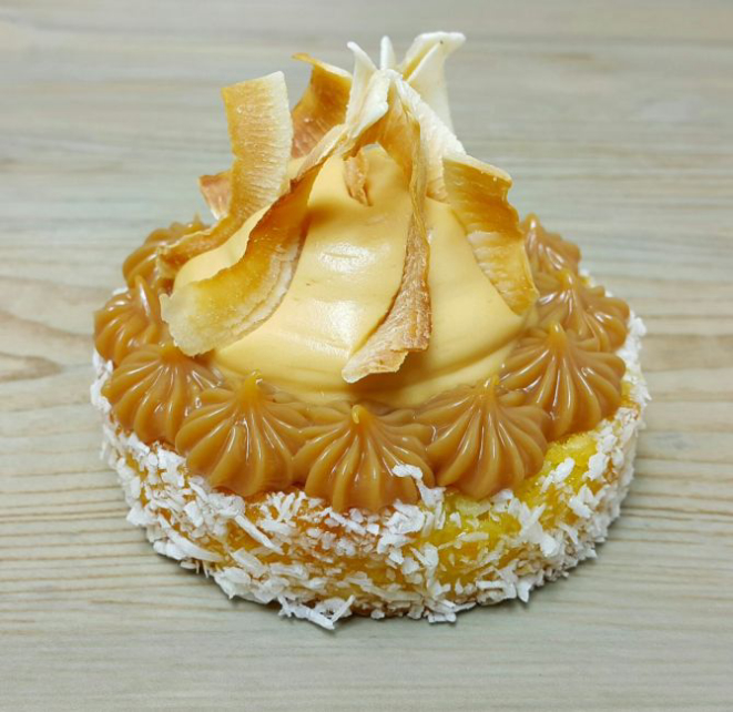 Cocodine, doce da confeitaria Demoiselle que está no cardápio da Moncloa Shopping Crystal. Foto: Divulgação