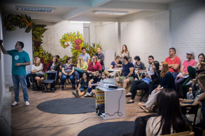 Reunião do Slow Food no Coletivo Alimentar. Foto: Munir Bucair Filho/Divulgação