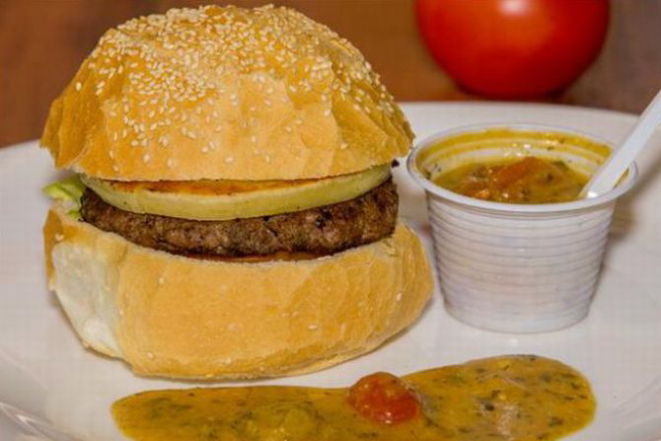 Hambúrguer Cambará. Foto: divulgação