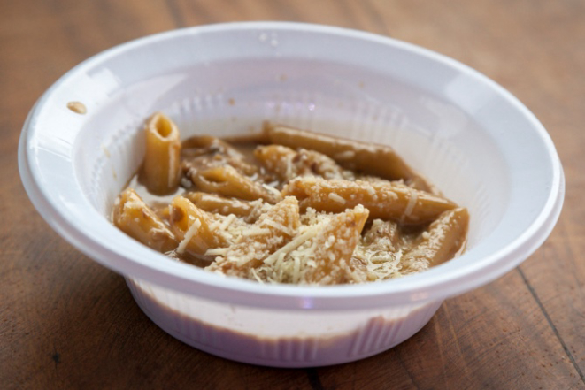 Penne ao funghi do chef Guilherme Guzela. Foto: Fernando Zequinão/Gazeta do Povo