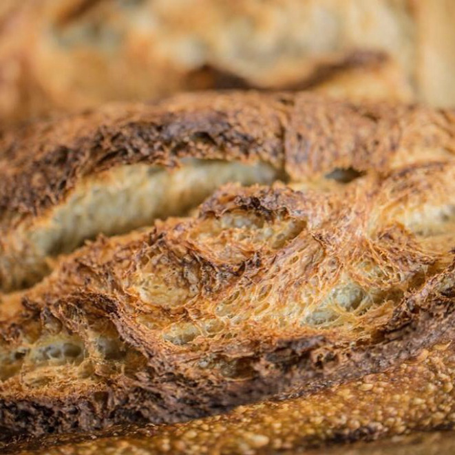 Pão com massa orgânica, do Coletivo Alimentar. Foto: divulgação.