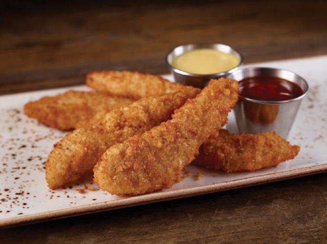 Frango empanado levemente picante, do Hard Rock Cafe, será preparado pelo chef xxxxx. Foto: Divulgação