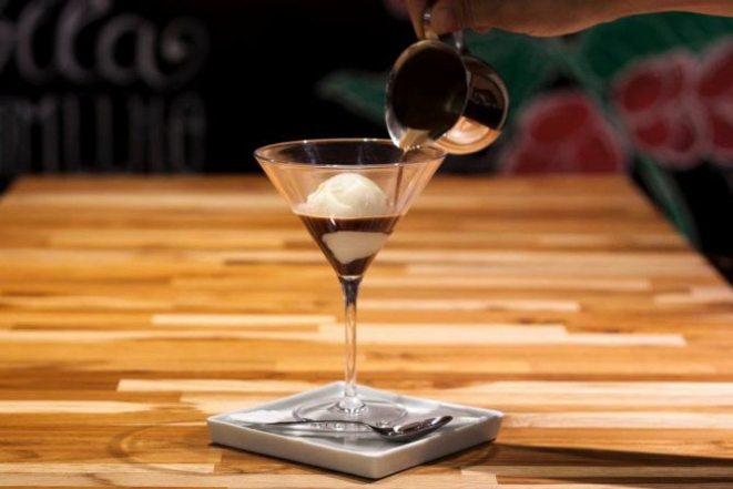 Affogatto é a versão do café que o Black Coffee está servindo. Foto: Luiz Cesar Mello Jr/Divulgação