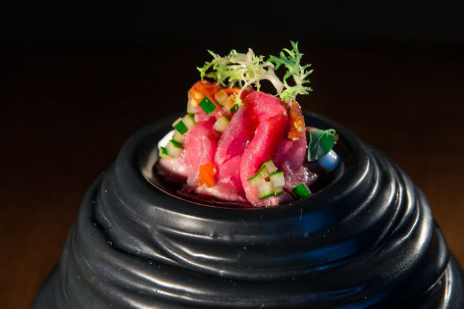 Rosbife com maionese defumada e vagem. Foto: Priscila Fiedler/Divulgação.