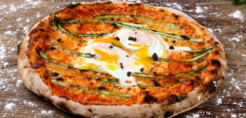 Escolha entre 8 sabores vegetarianos de pizzas