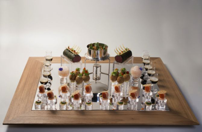 Pratos preparados no Bocuse D'Or em 2015. Foto: Divulgação