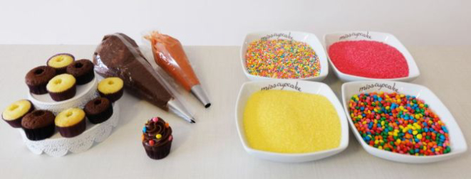 Miss Cupcake vai ensinar a fazer cupcake com dois sabores de massa: chocolate e baunilha. Foto: Divulgação.