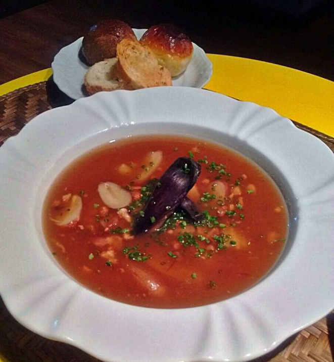 Sopa de pinhão. Foto: divulgação