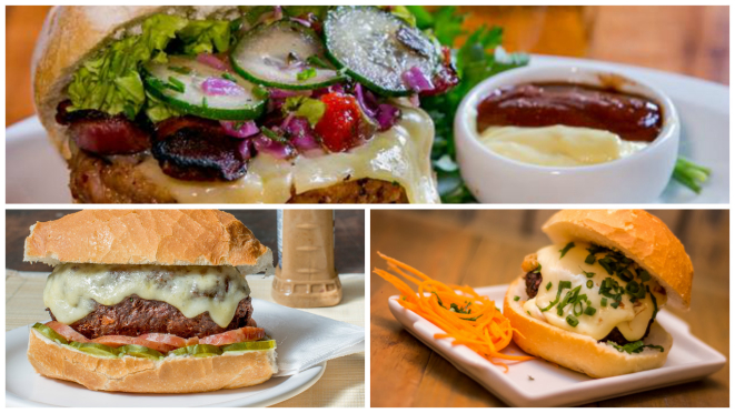 Concorrentes Pão com Bolinho: Cartolas Sports Bar, BrBaran e Avenida 51. Fotos: divulgação.