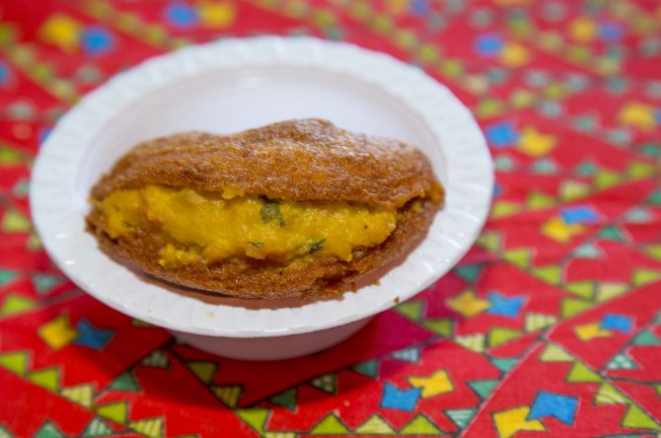 Acarajé com vatapá do Kits Gourmet Veg. Foto: Hugo Harada/Gazeta do Povo